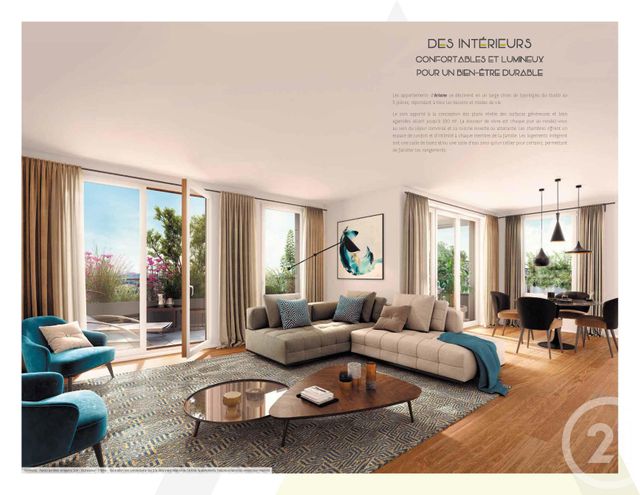 Appartement F3 à louer - 3 pièces - 58.51 m2 - LA PLAINE ST DENIS - 93 - ILE-DE-FRANCE - Century 21 Wilson Immobilier